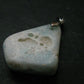 Blue Hemimorphite Silver Pendant From China - 1.9"
