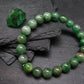 Green Garnet Tsavorite Genuine Bracelet ~ 7 Inches ~ 10mm Round Beads