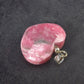 Rhodochrosite Heart Silver Pendant from Alma Colorado - 1.2" - 12.1 Grams