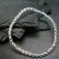 Clear Quartz Genuine Bracelet ~ 7 Inches ~ 4mm Facetted Beads