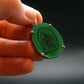 Malachite Sterling Silver Pendant - 1.5" - 39.26 Grams