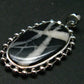 Rare White Buffalo Turquoise Silver Pendant - 1.6" - 4.73 Grams