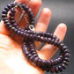 Purple Sugilite Rondelle Faceted Beads Necklace From Namibia - 19" - 37.50 Grams