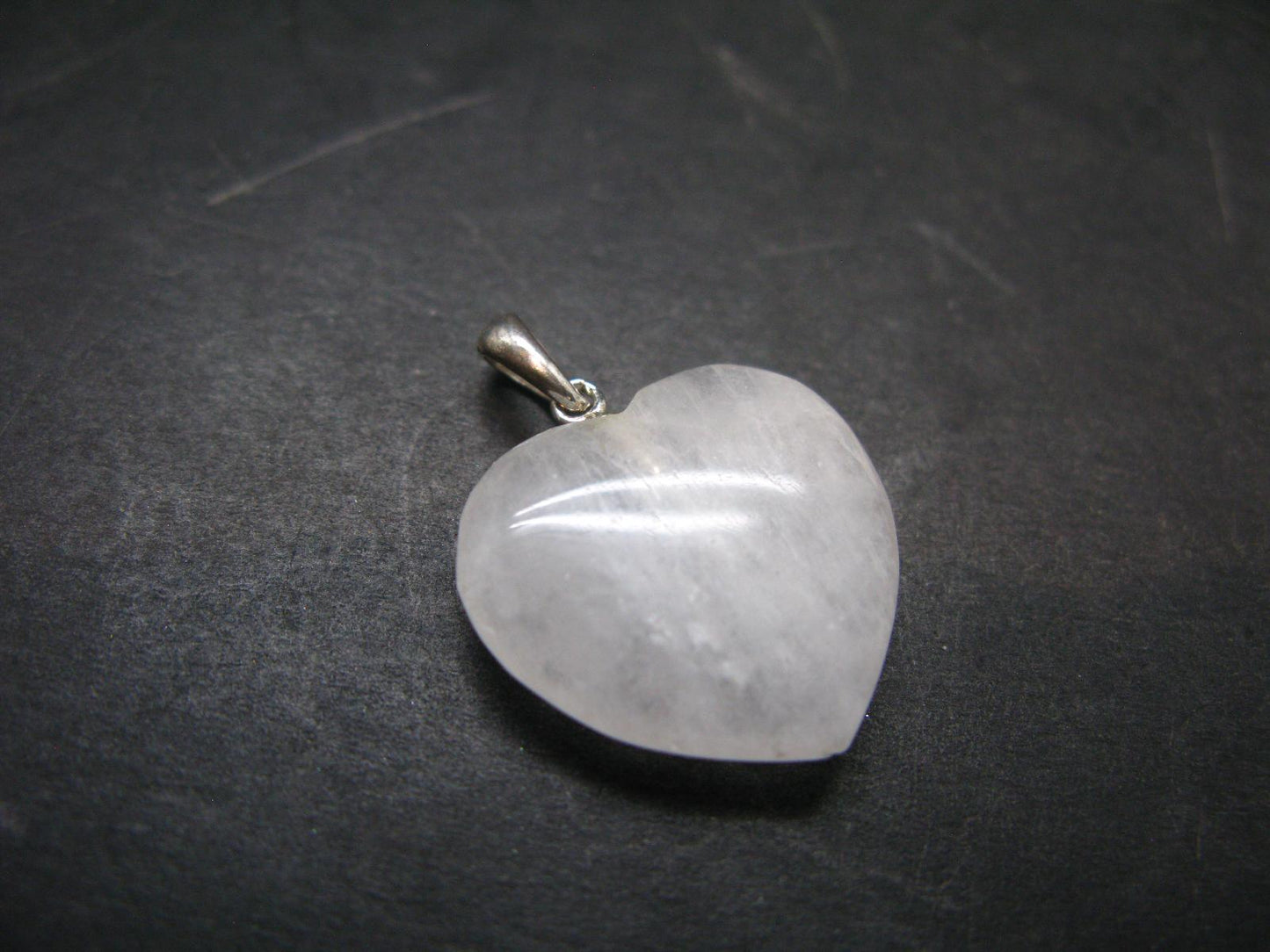 Very Rare SS Cryolite Heart Pendant From Greenland - 1.0" - 4.00 Grams