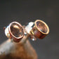 Alexandrite Gem Silver Stud Earrings From Russia - 0.86 Grams
