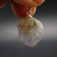 Gray Herderite Silver Pendant from Africa - 1.0" - 3.88 Grams