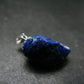 Azurite Nodule Crystal Sterling Silver Pendant from Russia - 1.0" - 4.26 Grams
