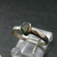 Cute Gem Moldavite Sterling Silver Ring From Czech Republic - Size 7.75 - 1.34 Grams