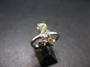 Moldavite Herkimer Meteorite Sterling Silver Ring From Czech Republic - Size 9 - 2.67 Grams