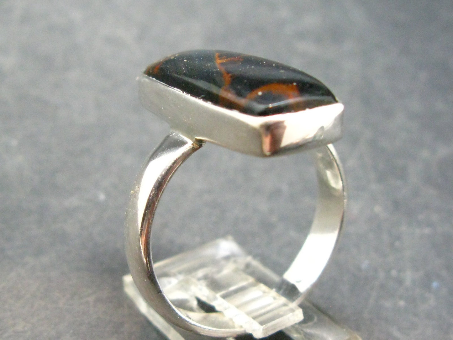 Pietersite Silver Ring From Namibia - Size 10 - 5.81 Grams