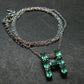 Emerald Silver Pendant W/Chain From Colombia - 2.60 Grams Total