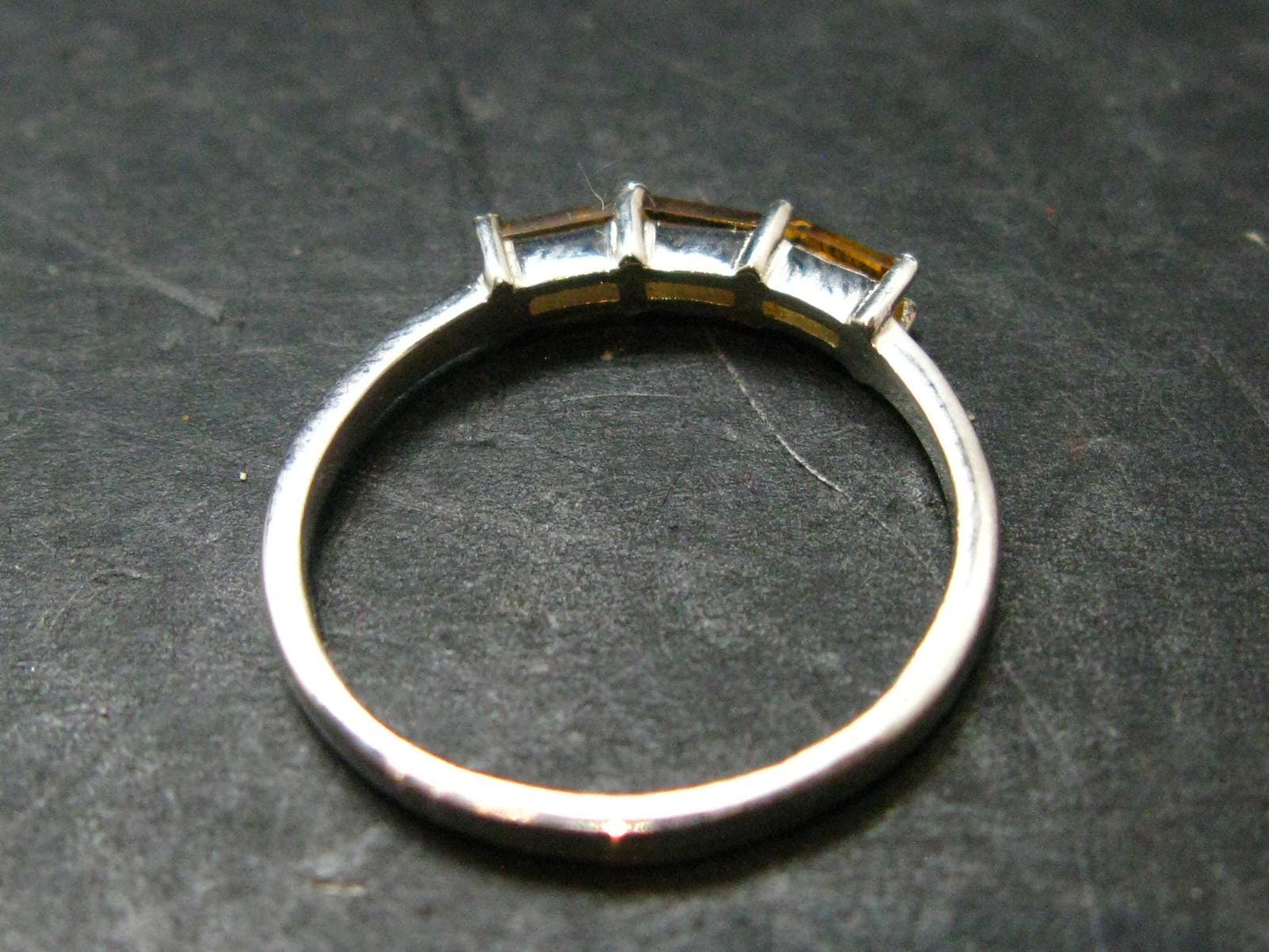 Citrine Sterling Silver Ring - Size 7 - 1.40 Grams