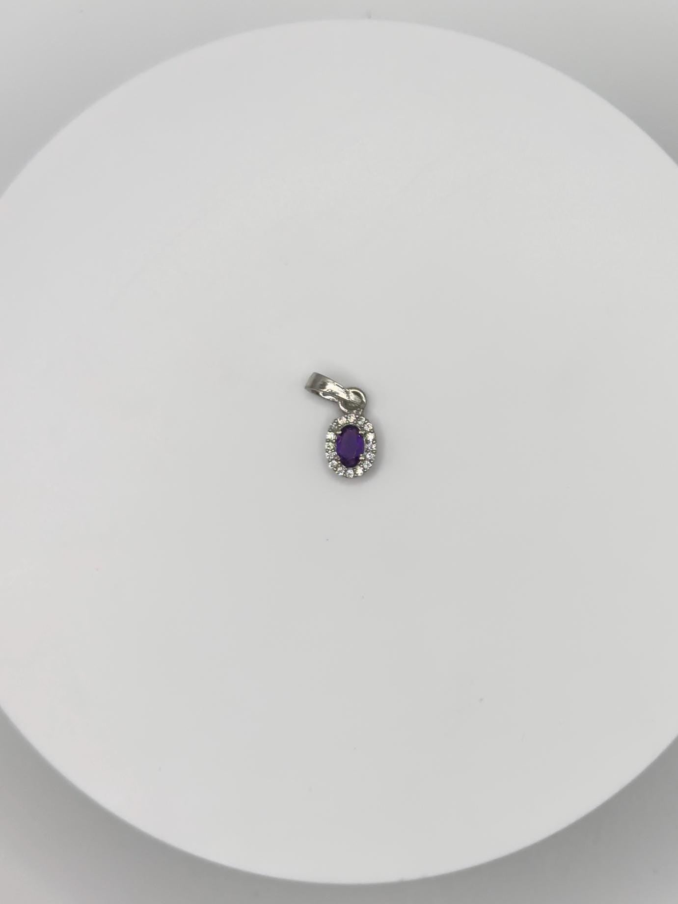 Mini Violet Glow – Delicate Amethyst Pendant - 1.07 Grams