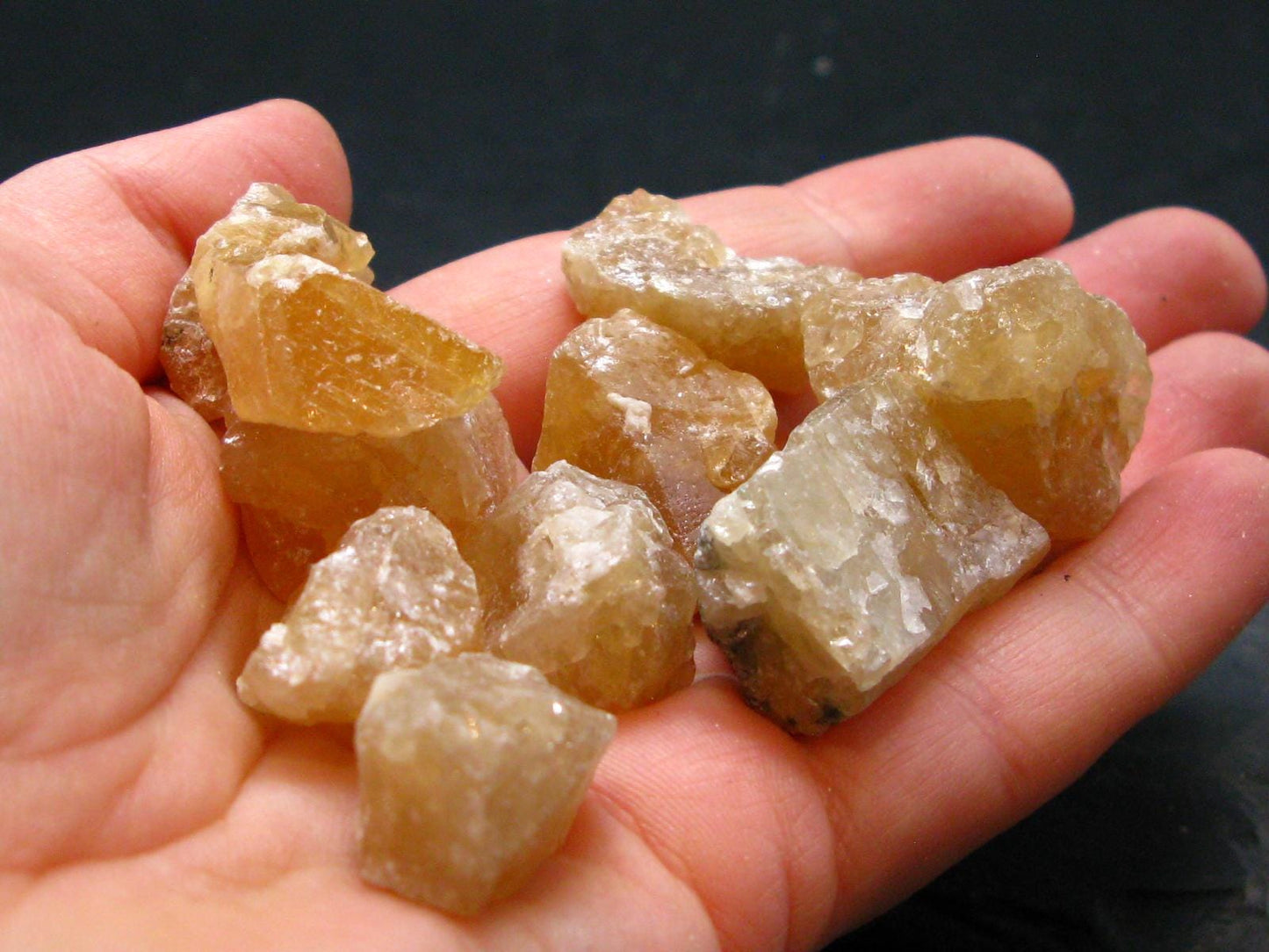Rare Lot Of 10 Scheelite Crystals from China - 136.84 Grams