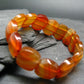Carnelian Genuine Bracelet ~ 7 Inches ~ 18mm Oval Beads