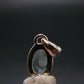 Stunning Genuine Faceted Aquamarine Gem Sterling Silver Pendant From Brazil - 0.7"
