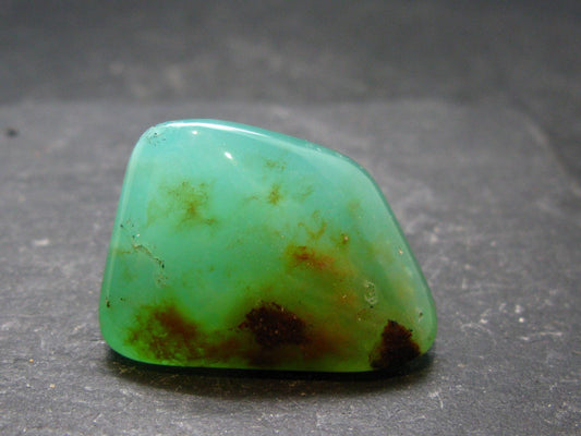 Rich Green Chrysoprase Tumbled Stone From Australia - 1.3"