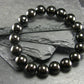 Whitby Jet Genuine Bracelet From UK ~ 7 Inches ~ 10mm Round Beads