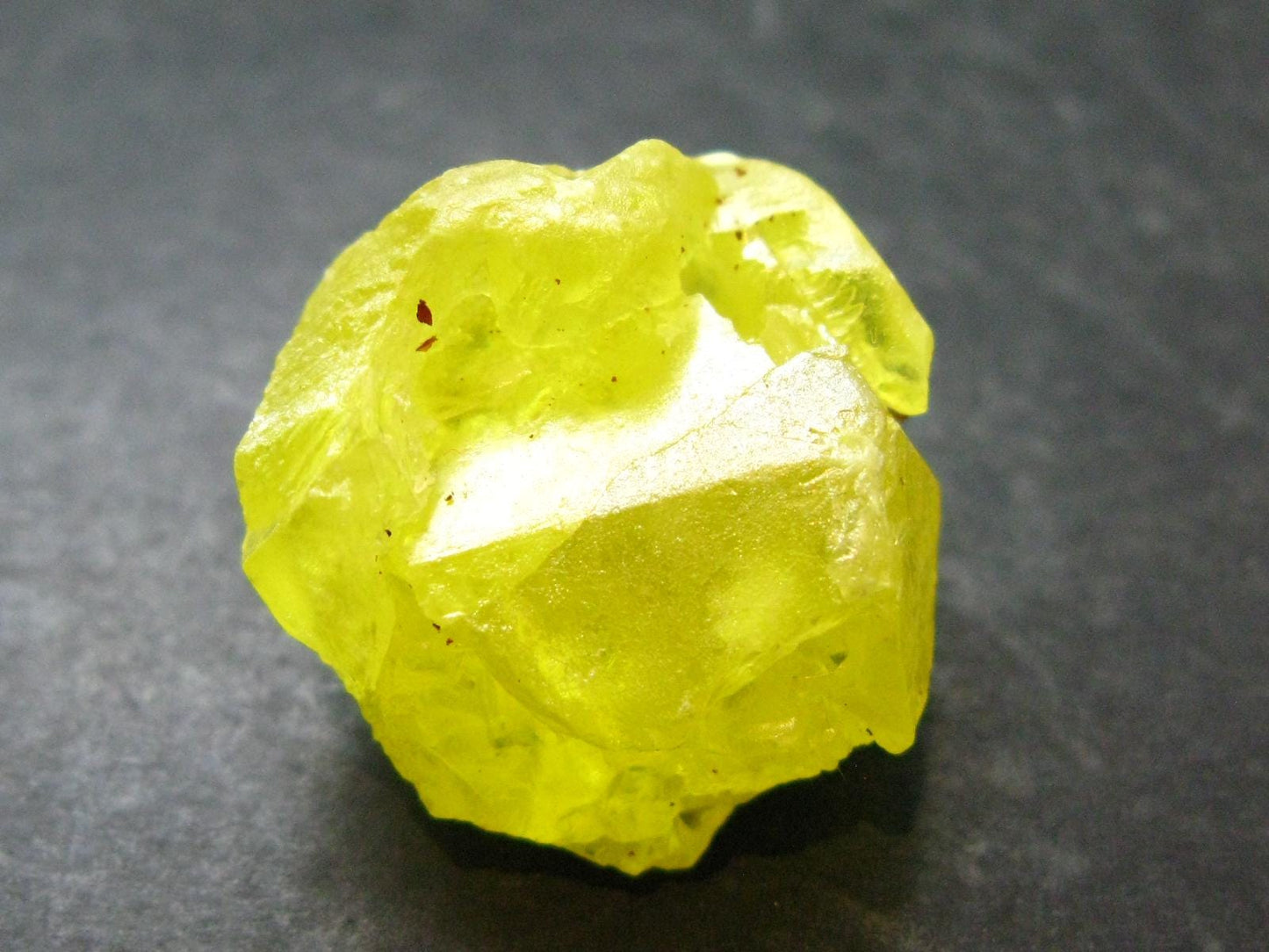 Large Yellow Sulphur Sulfur Crystal Italy - 1.0"