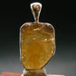 Large Natural Agni Gold Danburite Sterling Silver Pendant from Tanzania - 1.1" - 3.63 Grams
