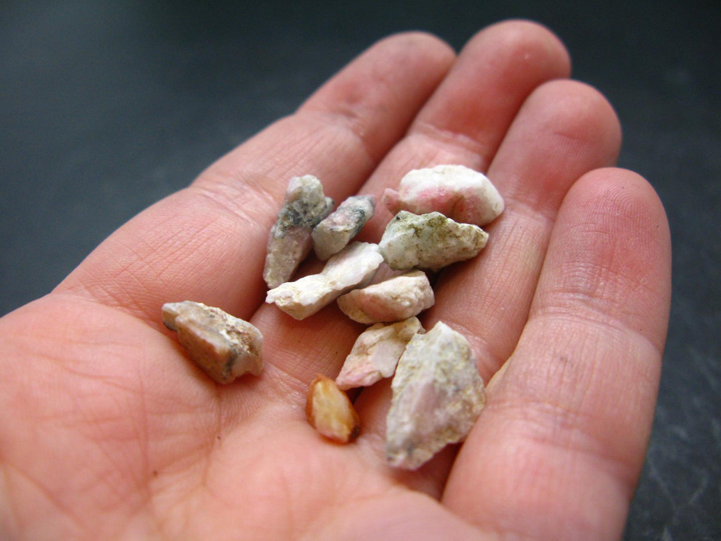 Lot of 10 Rare Pink Tugtupite Raw Pieces From Greenland - 5.0 Grams