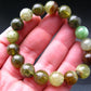 AAA Grade Grossular Green Garnet Genuine Bracelet ~ 7 Inches ~ 12mm Round Beads
