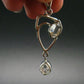Herkimer Diamond Silver Pendant - 2.1" - 5.43 Grams
