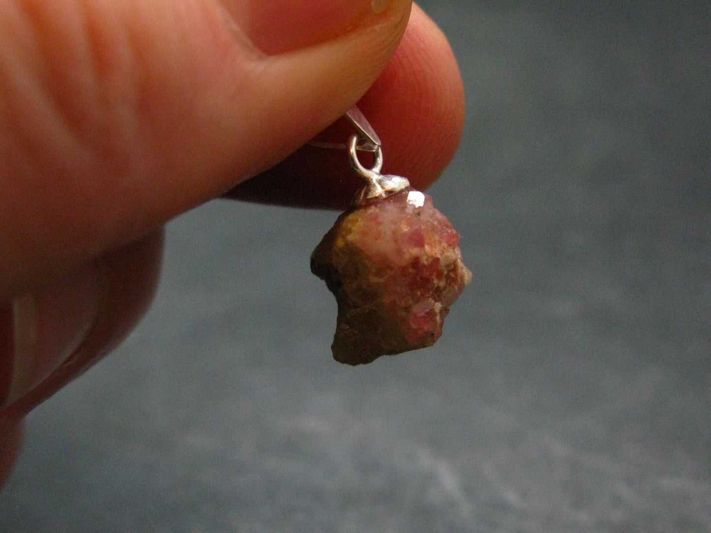 Rare Large Pezzottaite Pink Beryl 925 Silver Pendant from Madagascar - 6.0 Carats - 0.6"