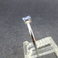 Natural Oval Shaped Blue Tanzanite (Zoisite) Crystal Sterling Silver Ring From Tanzania - 1.43 Grams - Size 8.25
