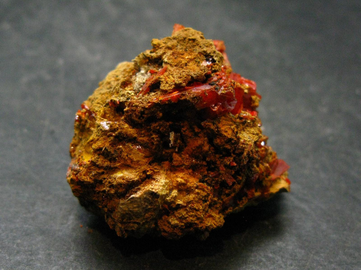 Rare Orange Crocoite Cluster From Australia - 1.4"- 12.09 Grams