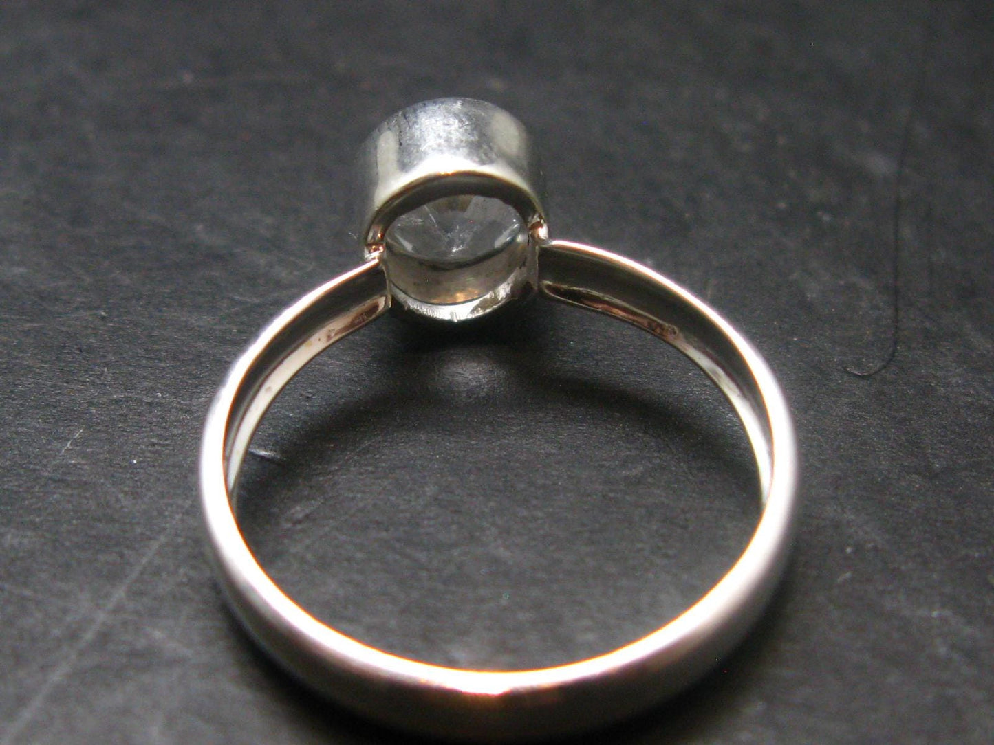 Phenakite Phenacite Crystal Facetted Silver 1.16 Carats Ring From Russia - Size 7 - 1.84 Grams