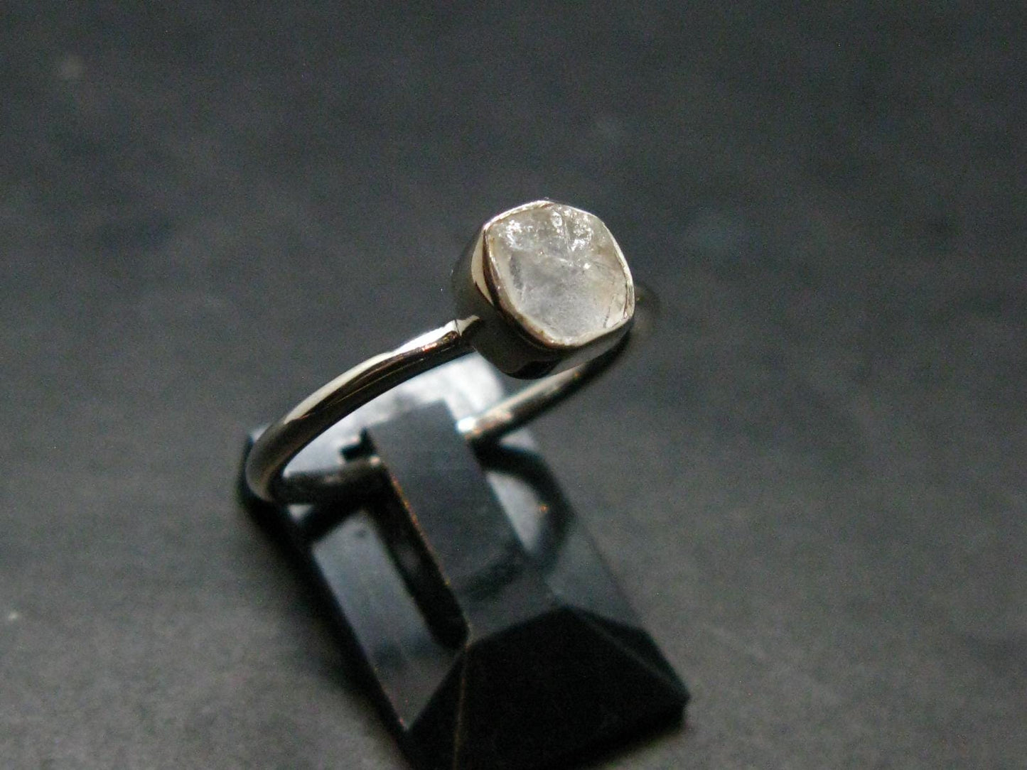 Phenakite Phenacite Crystal Silver Ring From Nigeria - Size 7 - 1.81 Grams