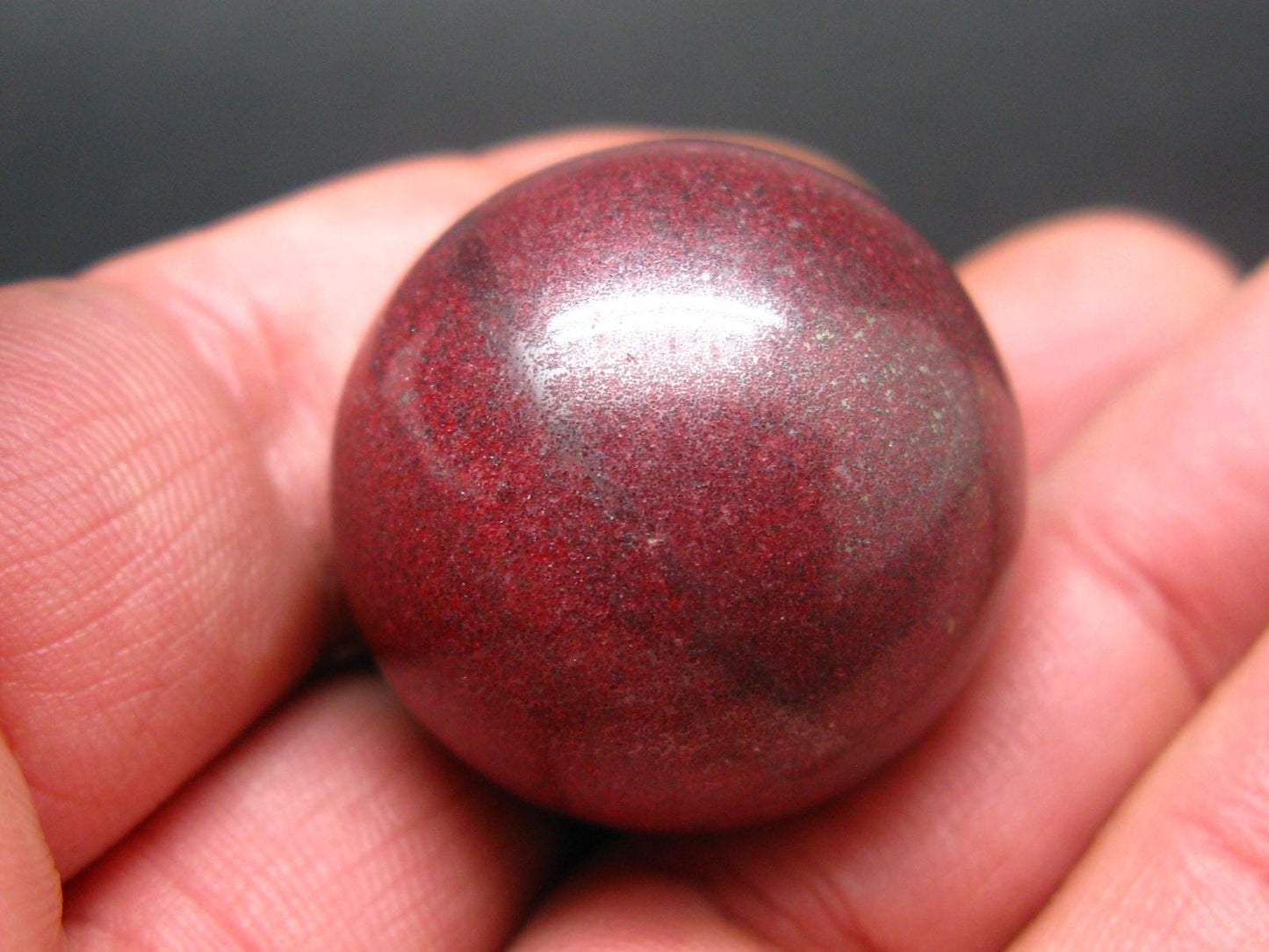 Large Cinnabar Ball Sphere from Spain - 58.5 Grams - 1.2"