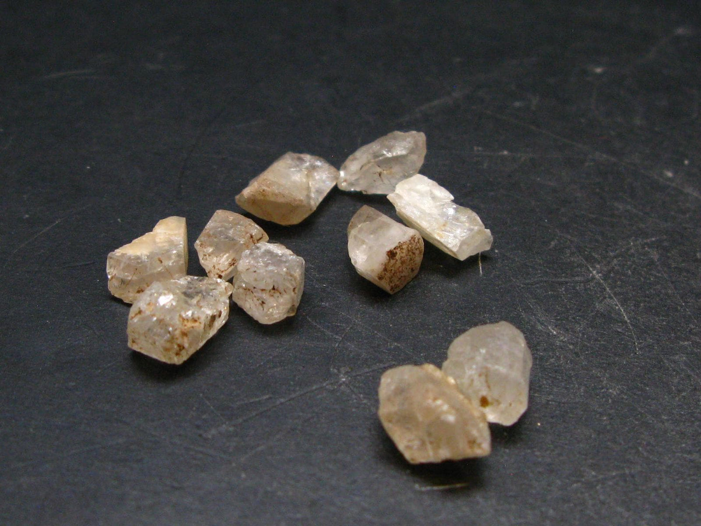 Lot of 10 Terminated Phenakite Phenacite Gem Crystals from Mogok Burma / Myanmar 22.52 Carats
