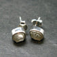 Phenakite Phenacite Stud Earrings Sterling Silver From Russia - 1.29 Grams