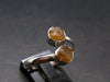 Green Herderite Silver Ring From Brazil - 2.18 Grams - Size 9