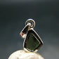 Moldavite Tektite Silver Pendant from Czech Republic - 0.7" - 0.81 Grams