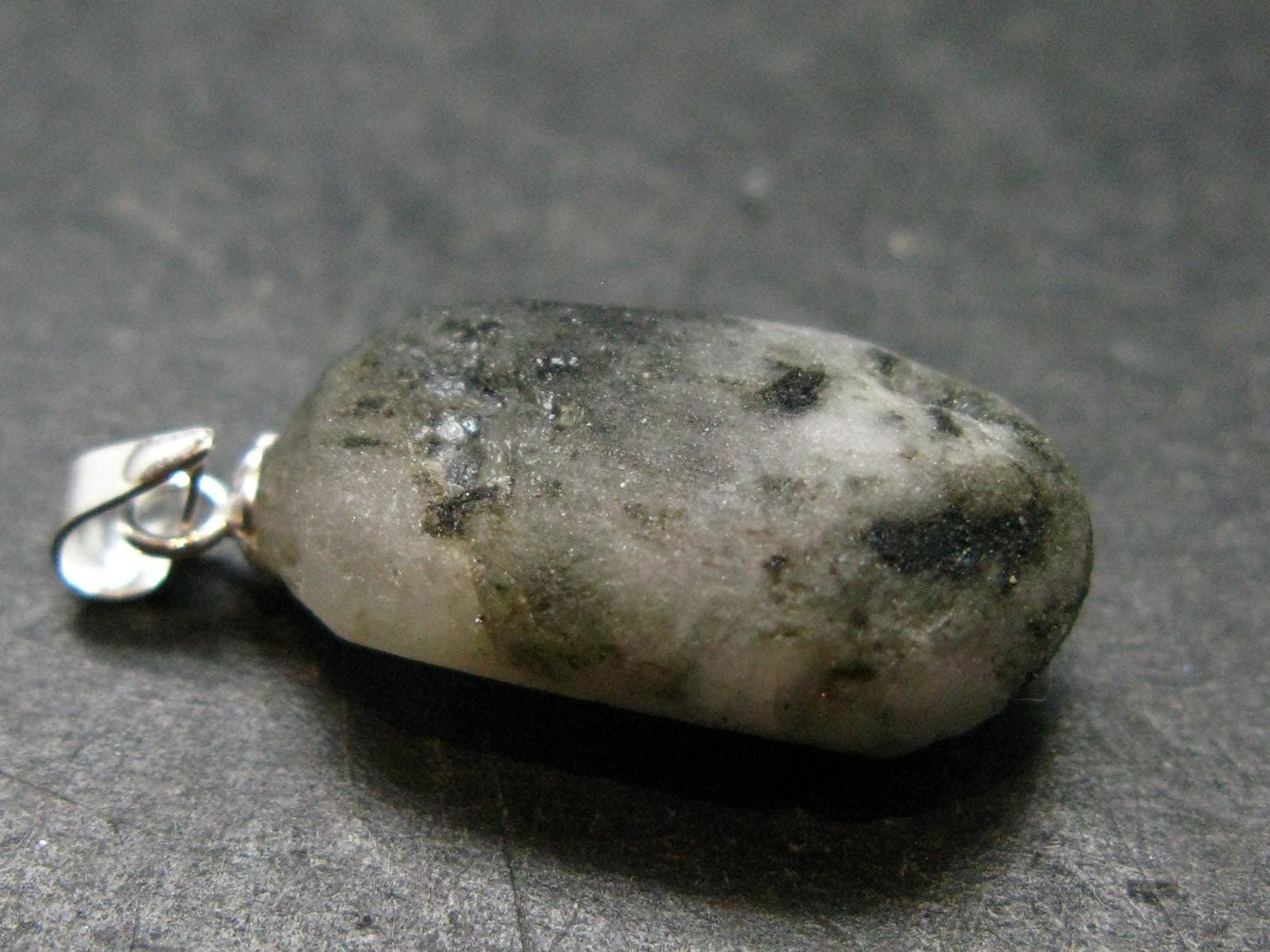Phenakite Phenacite Tumbled Silver Pendant From Russia - 1.1" - 3.15 Grams
