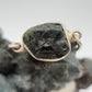 Alexandrite Adjustable Bracelet Raw Color Change Stone Silver Slider Bracelet June Birthstone Gift