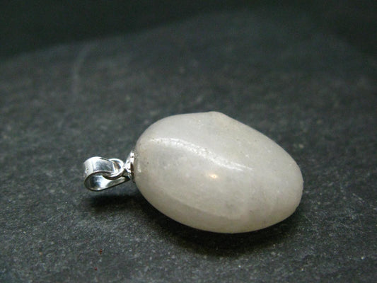 Very Rare White Cryolite 925 Silver Pendant from Greenland - 1.0" - 4.51 Grams