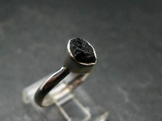 Terminated Brookite Crystal Silver Ring From Arkansas - Size 8 - 2.08 Grams