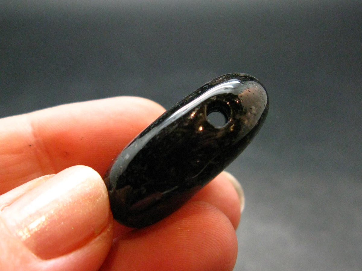 Nuumite Nuummite Metal Free Pendant From Greenland - 1.1" - 13.09 Grams