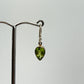 Peridot Teardrop Dangle Earrings | Sterling Silver August Birthstone