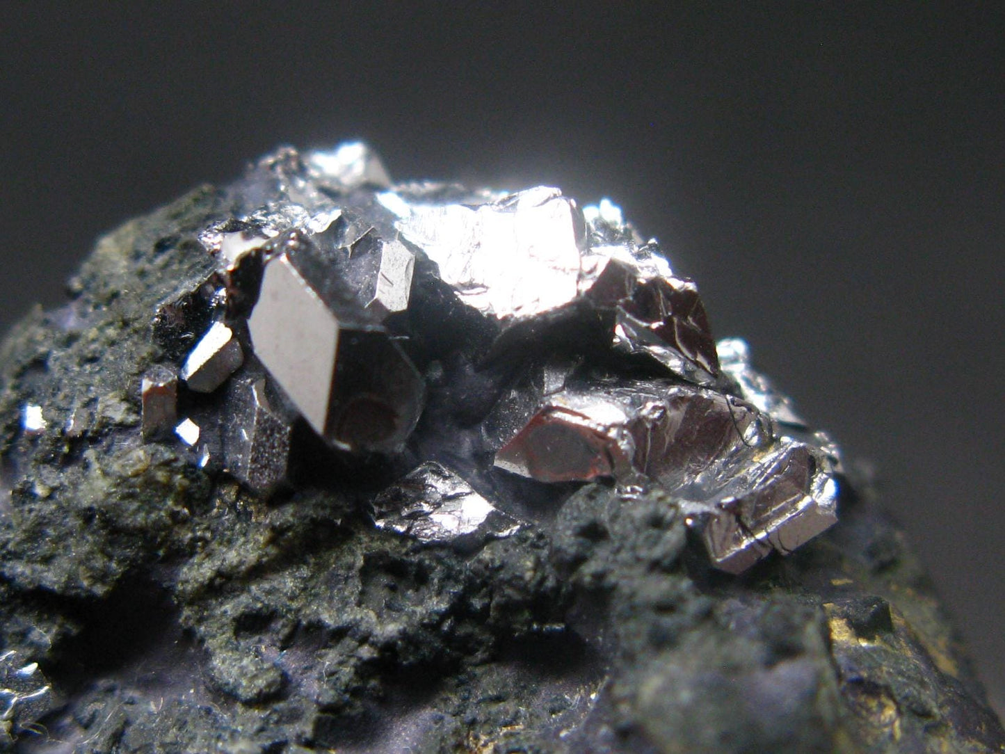 Sperrylite Crystals On Matrix From Norilsk Russia - 1.5" - 10+ Crystals