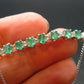 Emerald Silver Bracelet From Colombia - 1.54 Carats