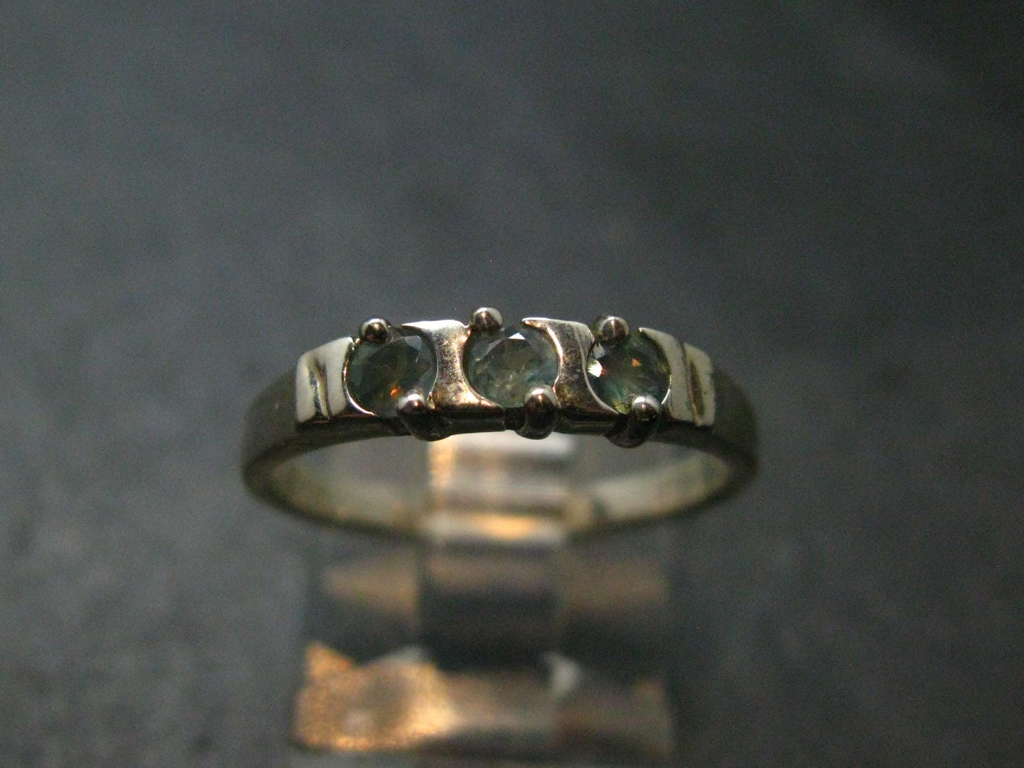 Genuine Alexandrite Gem Silver Ring From Russia - Size 7.25 - 2.25 Grams