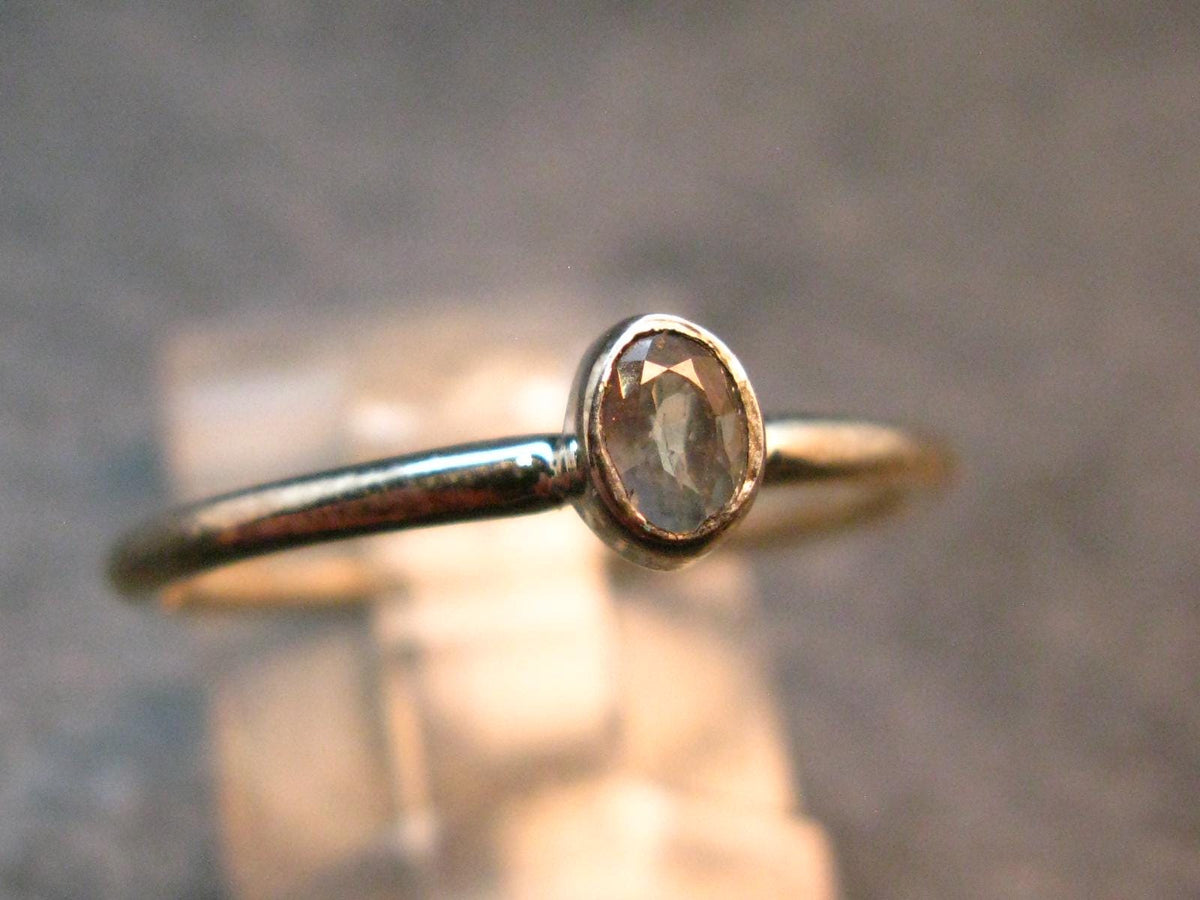 Genuine Alexandrite Gem Silver Ring From Russia - Size 8 - 1.50 Grams