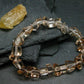 Brown Topaz Genuine Bracelet from Ukraine ~ 7 Inches ~ 12mm Tumbled Beads