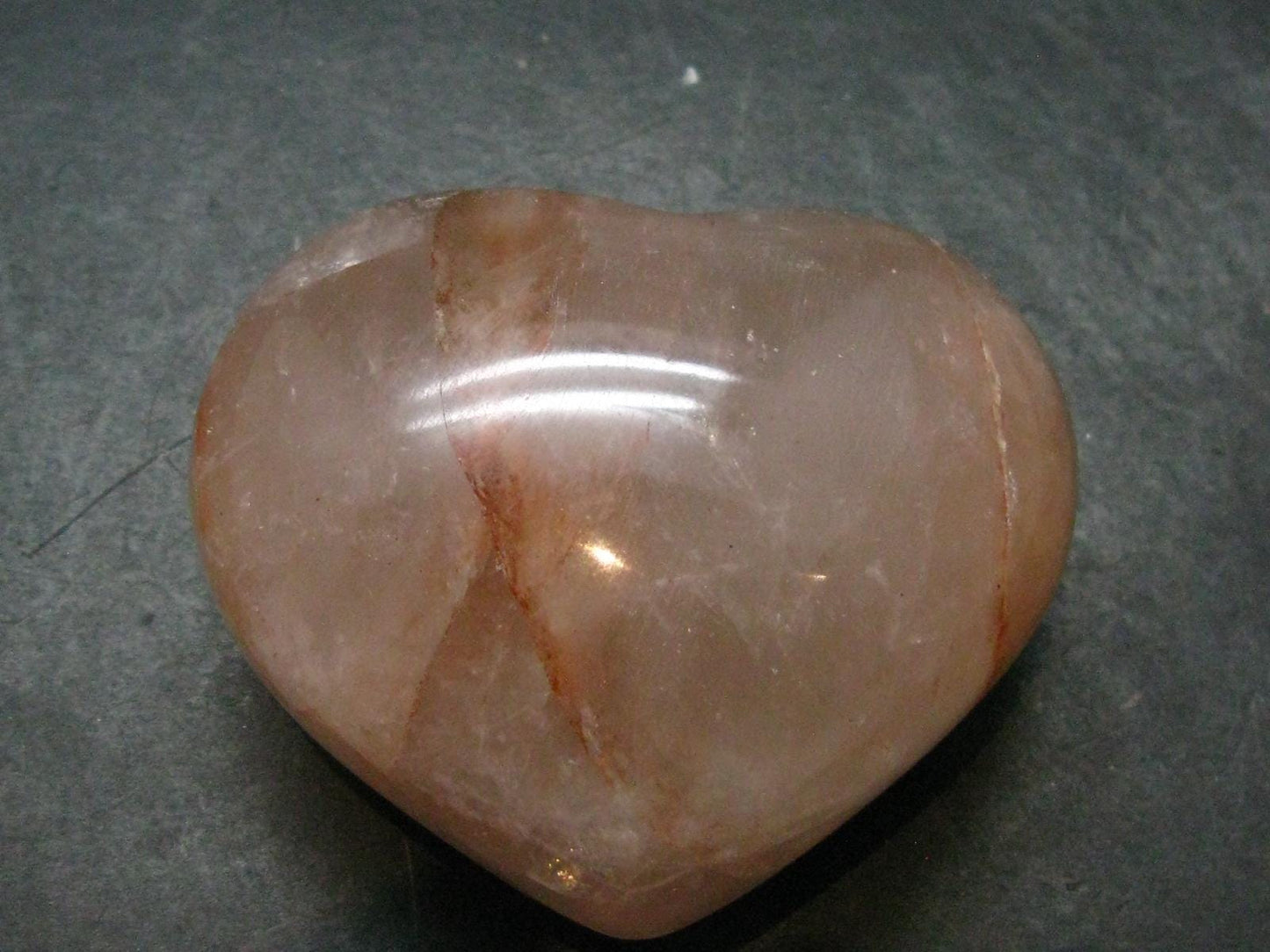 Agnitite Tumbled Heart From Madagascar - 2.0" - 165.54 Grams