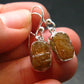 Rare Herderite Crystal Silver Earrings from Brazil - 2.94 Grams